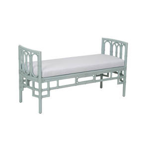 Coastal Upholstered Bench Seating Accent Entryway <b>Chair</b> for Living Room - Product Image 1