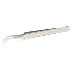 Curved Stainless Steel Eyelash Tweezers High Quality Precision Lash Volume & Isolation <b>Tool</b> Customizable for Extensions - Product Image 1