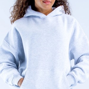Sudaderas con Capucha Tejidas Transpirables Antiarrugas para Mujer, Tallas Grandes, con Hombros Caídos, Puños y Dobladillo Acanalados, Diseño Nuevo, Logotipo Personalizado, Venta al por Mayor OEM - Product Image 5