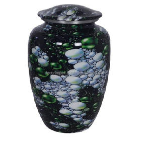 Attractive Memorable Handcrafted Metal Cremation Urn <b>for</b> Human <b>Ashes</b> Decorative metal <b>ashes</b> urn Adult application funeral urn - Product Image 3