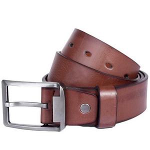 Cinturón de Cuero Genuino Negro para Hombre 2019, Talla 42, Hebilla de Acero con Logotipo Personalizado, Duradero e Impermeable - Product Image 1