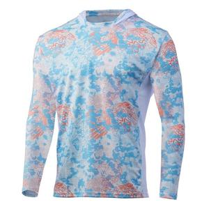 Fabricant OEM sur mesure en gros, protection UV, chemise à capuche de pêche en polyester sublimé, fournisseur en vrac, marque privée - Product Image 5