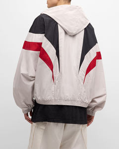 Unisex Color Blocking <b>Track</b> <b>Jacket</b> Full Sleeve Zipper Fly Lightweight Polyester Sporty Design Spring Adult Stand Collar - Product Image 5