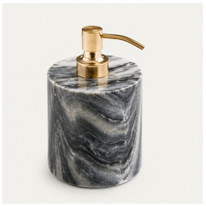 Distributeur de savon en marbre noir naturel de qualité supérieure avec pompe en métal doré, accessoire de salle de bain pour hôtel 5 étoiles et décoration moderne de la maison - Product Image 5