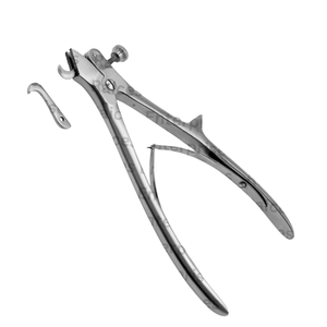 RAICES Enterprices 21cm Cranial Rongeur Dual Blade Dahlgren Style Bone Debulking <b>Instrument</b> Manual CE Certified for <b>Neurosurgery</b> - Product Image 1