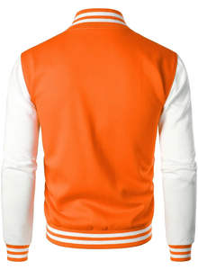 Chaqueta Varsity Personalizada OEM para Hombre, Estilo Vintage, Chaqueta de Béisbol de Invierno, Estilo Bomber, Lona con Bordado Chenille - Product Image 2