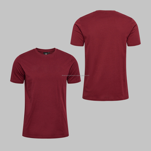 T-shirt blanc personnalisé 100% coton T-shirt impression logo pour hommes t-shirts unis imprimé blanc rouge T-shirt vente en gros - Product Image 4