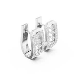 Pendientes de gota de círculo de plata cepillada minimalista Moreman Jewels 14K - Product Image 3