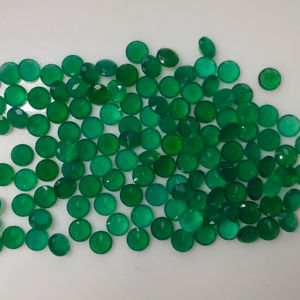 Ónix Verde Natural de 5.5MM, Corte Brillante Redondo, Gema Suelta de la Mejor Calidad para Joyería, Gemas de Red Mountain - Product Image 4