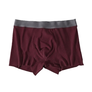 Men's Ribbed <b>Boxer</b> Briefs Breathable Mid Rise Knitted Underwear <b>Custom</b> Logo Solid Color Daily Wear <b>Custom</b> Logo - Product Image 6