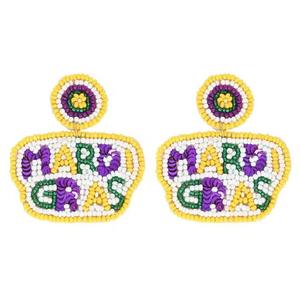 Broderie en polyester de qualité supérieure, légère, faite à la main, style fleur en perles de rocaille, motif de feuilles détaillées pour les fêtes et - Product Image 2