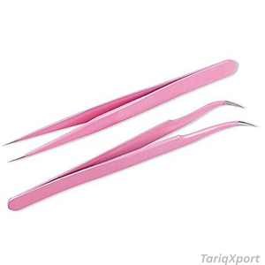 Pince à épiler en acier inoxydable de haute qualité à prix de gros, personnalisable avec logo privé pour outils de salon de cils - Product Image 2