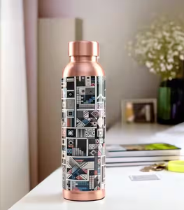 Botella de agua de cobre esencial para viajes, para niños/hogar/gimnasio, fabricante mayorista de botellas de excelente calidad. - Product Image 1