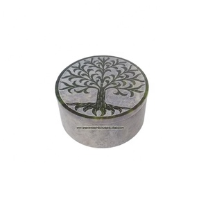 High Demand Luxury Tree Pattern Soapstone Jewellery Storage Box With Lid for Girls and Women Jewels Organizer - Product Image 2