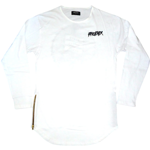 T-shirt à manches longues personnalisé de haute qualité 100% coton col rond 250 g/m² Impression d'un logo sur écran blanc T-shirts à manches longues pour hommes - Product Image 1