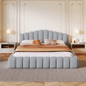 Meubles de chambre à coucher en bois de luxe de qualité supérieure avec cadre de lit king size en bois massif fait main et pied de lit haut de gamme pour la maison - Product Image 3