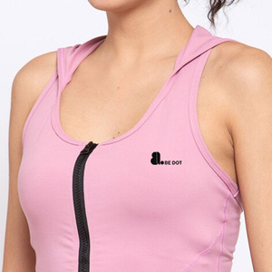 Camiseta sin Mangas Casual para Mujer, Tejida en Spandex/Algodón, 220g, Secado Rápido, Transpirable y Ecológica - Product Image 3