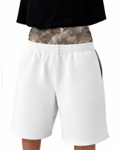Double Waist Canvas Men's Shorts | <b>Layered</b> Streetwear Style | Oversized Fit | Breathable Drawstring Closure | 100% Cotton | - Product Image 4