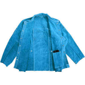 Veste de soudeur en cuir véritable pour homme, nouvelle collection, design tendance, cuir de vachette de qualité supérieure, logo sur le devant, imperméable - Product Image 4