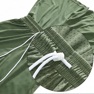 Shorts en maille ajustables de qualité supérieure, confortables et respirants, coupe décontractée, tendance, en promotion pour hommes - Product Image 4