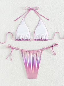 Ensemble de bikinis de luxe pour femmes, respirant, pour l'été, maillots de bain sexy, vêtements de plage pour femmes - Product Image 3