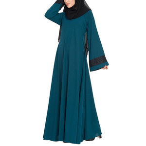 Elegant Black Ladies <b>Abaya</b> Long Sleeve Modest Muslim Dress Full Length Robe for Prayer and Daily Activities - Product Image 4
