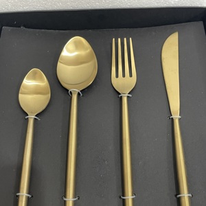 Juego de Cubiertos de Acero Inoxidable de Lujo, Cuchara/Tenedor/Cuchillo/Palillos, Kit Portátil Ligero, Apto para Lavavajillas, Indian IEI 22 - Product Image 4