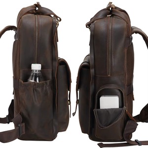 Travel Top Rated Genuine Leather Vintage Laptop <b>Backpack</b> <b>Waterproof</b> Anti-Theft Duty Travel Rucksack LBP-0438 - Product Image 5