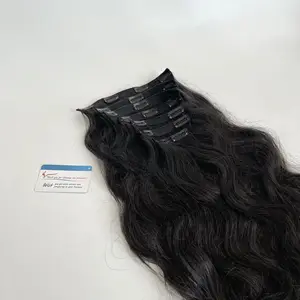 Новый тип 100%, вьетнамская заколка для наращивания волос от Thanh An Viet Nam, не спутывающийся, не линяющий волос, готовый к отправке гениального прядка