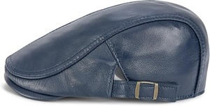 Nouvelle casquette en cuir PU pour homme 2026 – Casquette de baseball classique noire unie en cuir pour l'automne et l'hiver, idéale pour l'extérieur - Product Image 4