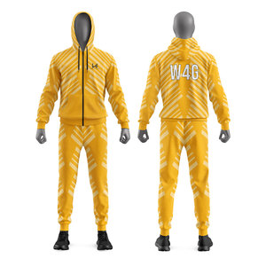 Survêtements à capuche pour hommes personnalisés, style sportif, imprimés, pour le printemps, en tissu respirant polyester/coton écologique - Product Image 1
