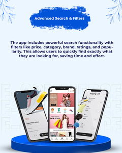Fast Loading Safe Checkout Ecommerce App <b>Development</b> with Easy Product Add Edit Order Track Push Alert User Login Panel - Product Image 3