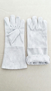 High Temperature Resistant <b>Leather</b> Welding Gloves with Extended <b>Cuff</b> - Product Image 2