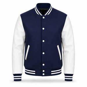 Chaqueta Universitaria Personalizada |   Chaqueta Letterman |   Chaqueta de Béisbol |   Chaqueta Bomber Universitaria |   Chaqueta Universitaria de Lana y Cuero PU - Product Image 5