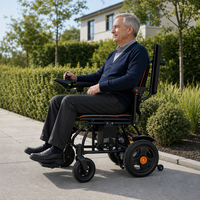 Scooters électriques pliables en acier au carbone avec moteur 250W*2, batterie au plomb-acide, certifiés CE, pour seniors, vitesse 4,5-6 km/h