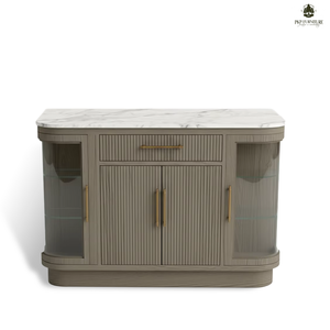 Îlot de cuisine moderne en bois massif, écologique, de qualité supérieure, fabriqué à la main, ensemble table et chaises de style américain, ExportFurniture - Product Image 1