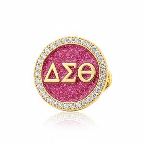 Cadeaux souvenirs, épingles à revers personnalisées en métal émaillé pour club de sororités féminines. - Product Image 6