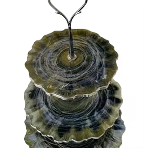 Metal cake stand for cake and cupcake arrangement long metal cake stand for <b>buffet</b> <b>table</b> decoration - Product Image 4