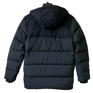 Chaqueta Acolchada Negra con Capucha para Hombre, Abrigo Casual de Invierno Cálido y Grueso de Poliéster con Cierre de Cremallera para Exteriores - Product Image 2