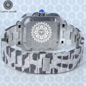 Charm Jewells – montre de luxe en acier inoxydable pour femmes, boîtier rectangulaire, cadran analogique de 30mm, cristal saphir, fermoir pliant lumineux - Product Image 2