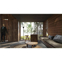 Support technique en ligne N4 Bungalow à deux étages 40HC Serre préfabriquée Design moderne Style industriel fabriqué au Vietnam
