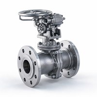 Vanne à boisseau sphérique à trunnion en acier forgé Q347H A105 Classe 300 avec siège métallique, Vanne à boisseau sphérique à trunnion API 6D