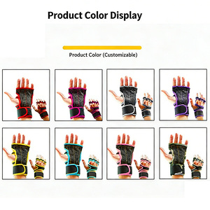 New Arrival Customized Weight Lifting Gym <b>Gloves</b> for Unisex Sports Use Lightweight Non-Slip Half Finger Lace-<b>Up</b> - Product Image 6