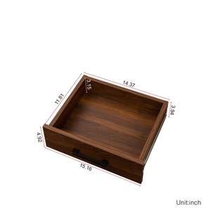 Armadietto da bancone da bancone con 24 bottiglie modulare Color noce marrone elegante - Product Image 5