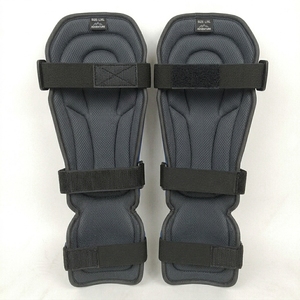 Protège-tibias légers unisexes professionnels en PU noir avec fermeture auto-agrippante élastique pour la boxe adulte - Product Image 3