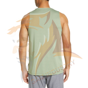 Hot Sale Men <b>Tank</b> <b>Tops</b> High Quality Gym Wear Customized Colors Logo <b>Vintage</b> Style Polyester/Cotton Breathable Men <b>Tank</b> <b>Top</b> - Product Image 3