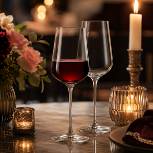 Copas de Vino de Borosilicato Hechas a Mano de 250 ml, Libres de Plomo, Transparentes, con Tallo, para Vino Tinto y Blanco, Reutilizables, Venta al Por Mayor - Product Image 1