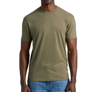 Camiseta clásica de cuello redondo para hombre, manga corta, algodón suave, camiseta básica informal para uso diario, corte regular. - Product Image 4
