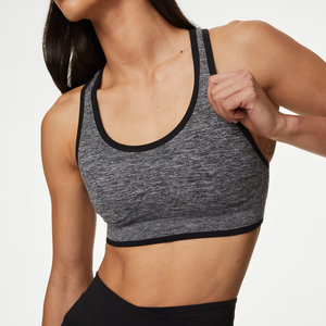 New Arrival High Quality Women's Simple Sports Bra High Support Breathable Quick Dry Spandex/Nylon for Wholesale Price Yoga Wear - Product Image 5