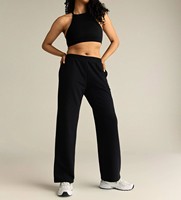 Nouveauté : Pantalon de survêtement femme en molleton 100% coton, coupe oversize, avec cordon de serrage, jambe large, personnalisable, pour l'hiver, vente en gros
